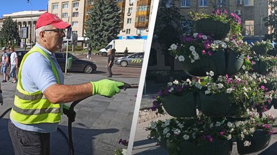До 14 тонн води щодня витрачають на полив квітників та дерев у Житомирі