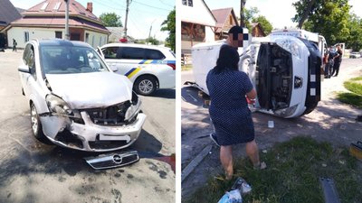 ДТП на Черкащині: від удару перекинувся мікроавтобус
