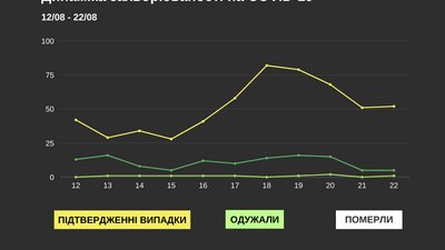 На Буковині за добу коронавірус виявили у понад 50 людей: географія поширення На Буковині за добу коронавірус виявили у понад 50 людей: географія поширення
