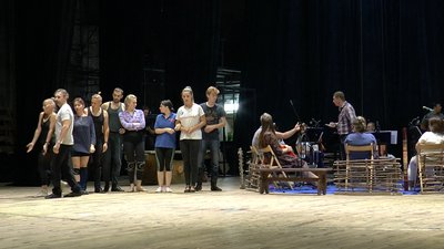 Репетиція акторів Полтавського обласного театру Репетиція акторів Полтавського обласного театру