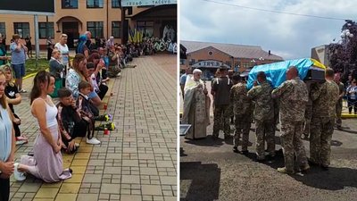 На Закарпатті попрощалися із загиблим на війні героєм Михайлом Мотрею