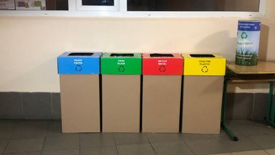 Контейнери для сортування сміття в гімназії №13 Контейнери для сортування сміття в гімназії №13