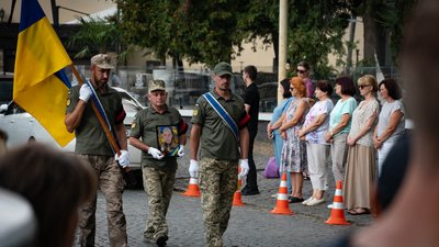 Прощання із захисником Сергієм Стрижаком
