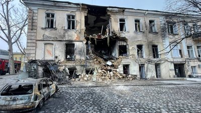 Атака РФ на Одесу 19 березня 2026 року, зруйнований будинок, центр Одеси