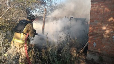 Пожежа через обстріли РФ, Запорізька область