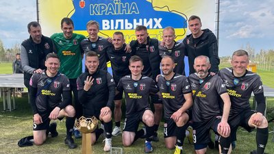 Зійшлись у фіналі з зірками футболу: рівненський "Верес" переміг у благодійному турнірі на Волині