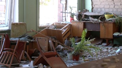 Зруйнований корпус Смілянського коледжу