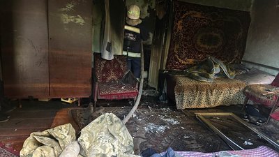Наслідки пожежі у приватному будинку