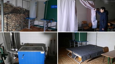 У Кропивницькому облаштували "пункт незламності" з ліжками, пічкою та місцем для матері та дитини У Кропивницькому облаштували "пункт незламності" з ліжками, пічкою та місцем для матері та дитини
