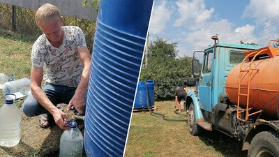 Без водопостачання понад місяць. У Кропивницькому на Завадівці встановили ємності для води
