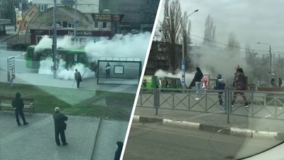 У Харкові гасили маршрутку — рятувальники назвали попередню причину