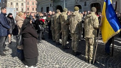У Львові попрощалися із Сергієм Коханом, який загинув через авіаудар по Яворівському полігону