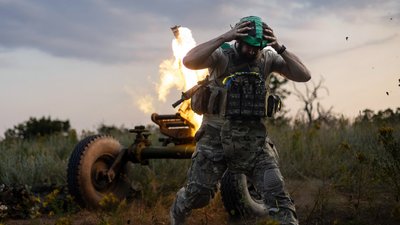 Український військовий 3-ї десантно-штурмової бригади під Бахмутом