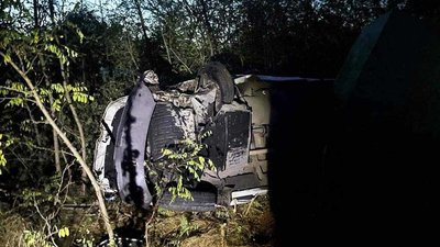 Автомобіль перекинувся внаслідок ДТП, 15 жовтня 2023 року Автомобіль перекинувся внаслідок ДТП, 15 жовтня 2023 року
