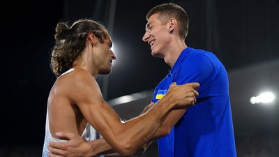 Джанмарко Тамбері та Олег Дорощук після фіналу на Євро-2026