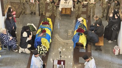 Прощання з воїнами у Полтаві 9 жовтня