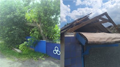 У Новоархангельську третій день ліквідовують наслідки буревію