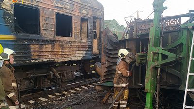 На Полтавщині зіткнулися вантажівка та потяг, травмувалася жінка
