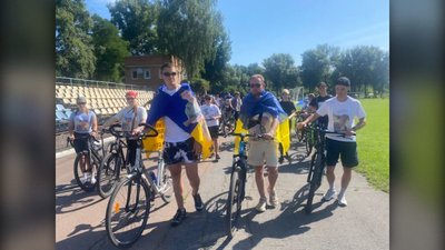 Учасники велопробігу