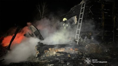 У селі Радичів на Чернігівщині під час пожежі будинку загинув 60-річний чоловік