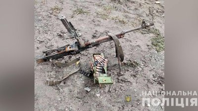 На Полтавщині тракторист виявив кулемет та набої