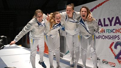 Збірна України з фехтування ввійшла до трійки найсильніших команд Євро-2022: медальний залік і призери