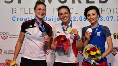 Українка Коростильова виграла "бронзу" на Кубку світу зі стрільби з пневматичного пістолета