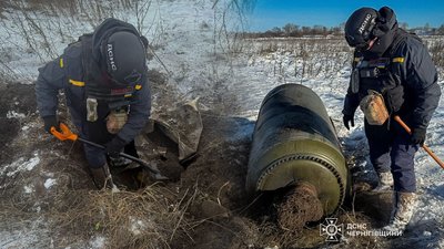 Вибухотехніки знешкодили частину російської ракети у Прилуцькому районі