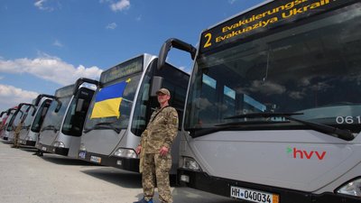 Німецькі підприємці передали на Львівщину 9 автобусів для потреб ЗСУ Німецькі підприємці передали на Львівщину 9 автобусів для потреб ЗСУ