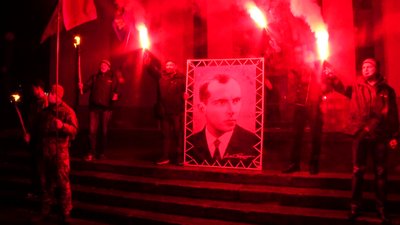 У Херсоні відбулась смолоскипна акція до дня народження Степана Бандери