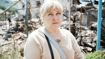 Дружина загиблого у Чугуєві 9 червня 2026 року Олена Заховаєва