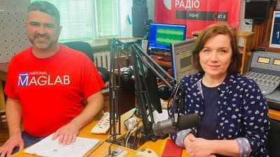 Олександр Грицина в етері Українського радіо. Рівне