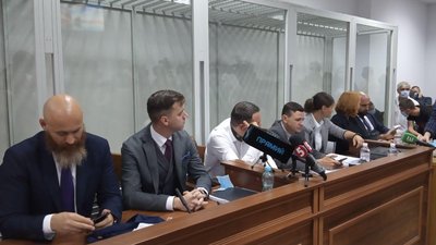 Підозрювані у справі Шеремета та їхні адвокати Підозрювані у справі Шеремета та їхні адвокати