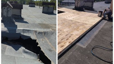 обвал плити в будинку