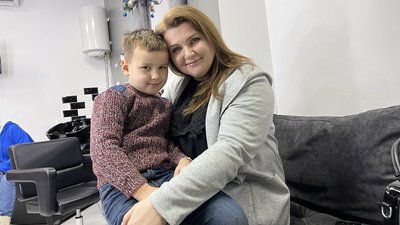 Світлана Трач із сином Світлана Трач із сином