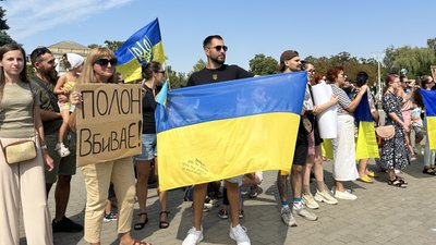 Акція на підтримку військовополонених в Ізмаїлі