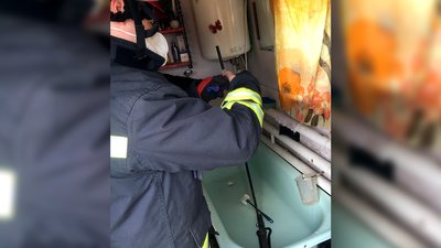 В приватний будинок у Дніпрі заповзла змія В приватний будинок у Дніпрі заповзла змія