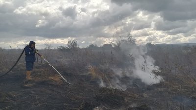 У Самбірському районі пожежники більше доби гасили займання торфу