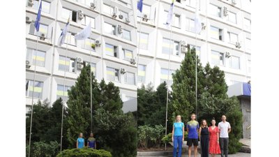 Олімпійський прапор у Черкасах Олімпійський прапор у Черкасах