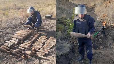 На Одещині знайшли 92 артснаряди часів Другої світової війни