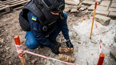На території замку на Тернопільщині знайшли два артснаряди На території замку на Тернопільщині знайшли два артснаряди