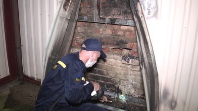 Задимлення виникло близько другої години ночі. Фото: ДСНС у Хмельницькій області Задимлення виникло близько другої години ночі. Фото: ДСНС у Хмельницькій області