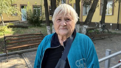 Місцева жителька Первомайського Олена Маркович, 27 вересня 2024 року, Миколаївщина Місцева жителька Первомайського Олена Маркович, 27 вересня 2024 року, Миколаївщина