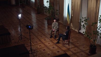 Інтерв'ю з Андрієм Бельзецьким записували в театрі Інтерв'ю з Андрієм Бельзецьким записували в театрі