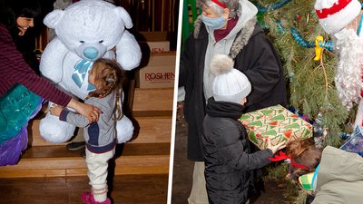 Харківські "Олені Святого Миколая" передали дітям з прифронтової зони понад 1200 подарунків Харківські "Олені Святого Миколая" передали дітям з прифронтової зони понад 1200 подарунків