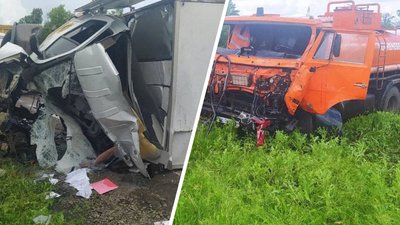 На Харківщині зіткнулися вантажівка та бензовоз: один з водіїв загинув