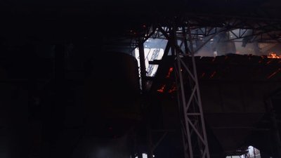 На Тернопільщині горіла зерносушарка