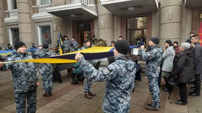 В Одесі попрощалися з військовослужбовцем з Херсонщини, журналістом і режисером Антоном Коломійцем