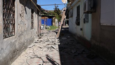 Середмістя Херсона, наслідки російського обстрілу