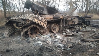 На Полтавщині знищили колону російської техніки